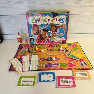 Collage Club Board Game Vintage Teen Girl‎ 2001 READ Cadaco READ